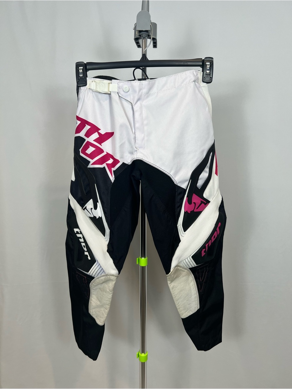 thor Women’s Black, White & Pink Motocross Pants size 3-4